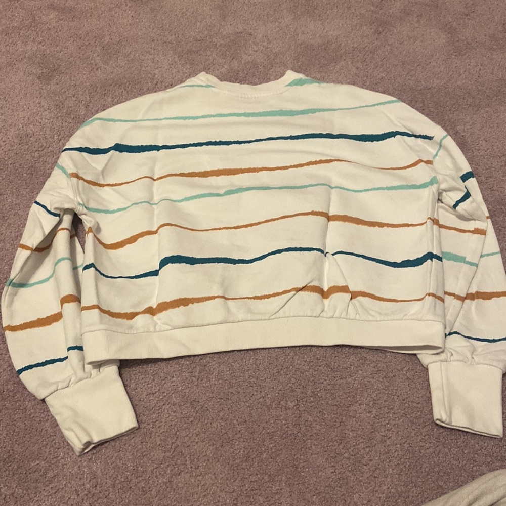 Roxy White Striped Long Sleeve - Picture 2 of 2